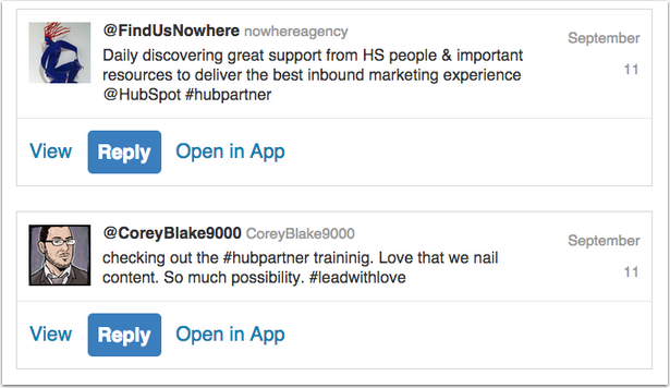 Tweets_-_feedback_on_HubSpots_new_Partner_Inbound_Success_Training_and_customer_support_experience