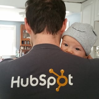 Nick Salvatoriello and his baby son Grantham