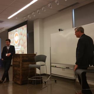 Patrick Shea and Brian Halligan at HubSpot Platinum and Diamond Agency Partner Kick off 2016